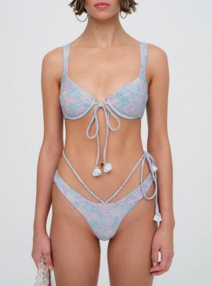 Blue For Love & Lemons Cole Bikini Bottom | US-WARY64970