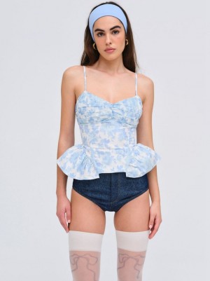 Blue For Love & Lemons Oliver Top | US-IELR37805