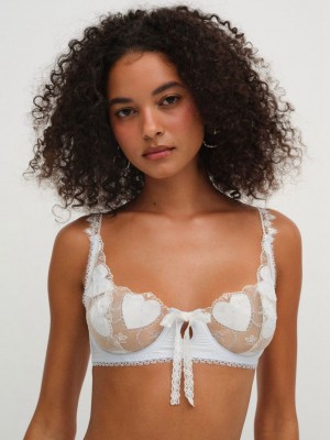 Blue For Love & Lemons Pure Heart Underwire Bra | US-NPVI13974