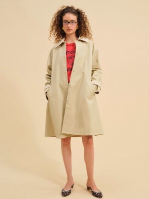 Neutral For Love & Lemons Gabardine Trench Coat | US-KWPF19285