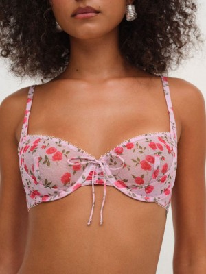 Pink For Love & Lemons Lottie Underwire Bra | US-EILQ81476