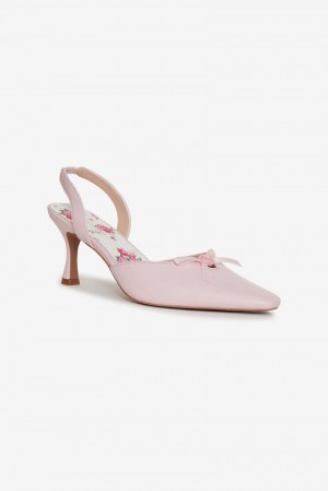 Pink For Love & Lemons Suzette Heels | US-LHZJ45127