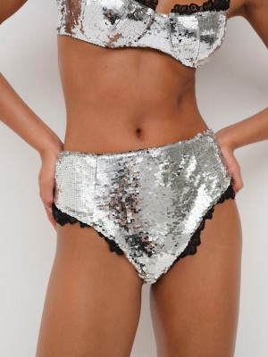 Silver For Love & Lemons Maia High-waist Panties | US-IOBT69425