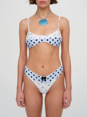 White For Love & Lemons Muna Bikini Bottom | US-RFHY56972