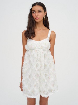 White For Love & Lemons Nova Mini Dress | US-ESAO85143