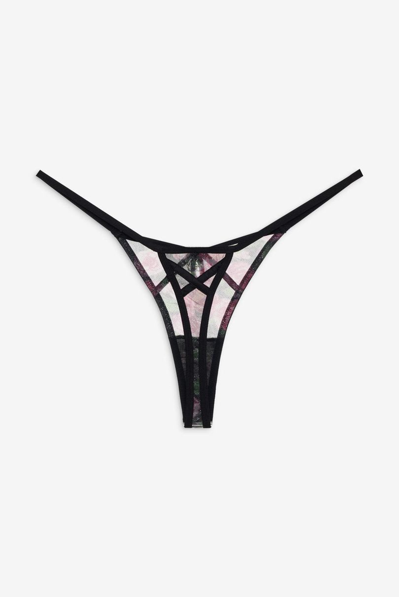 Black For Love & Lemons Ciara Thong | US-SBMH65738