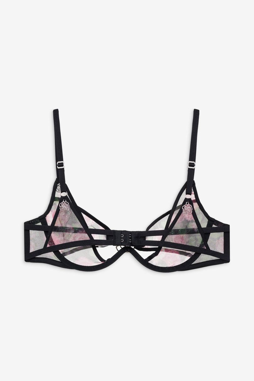 Black For Love & Lemons Ciara Underwire Bra | US-FLGX3475