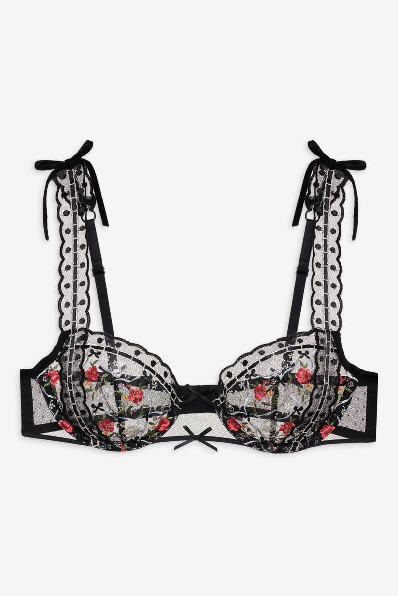 Black For Love & Lemons Loretta Underwire Bra | US-PDKJ5218