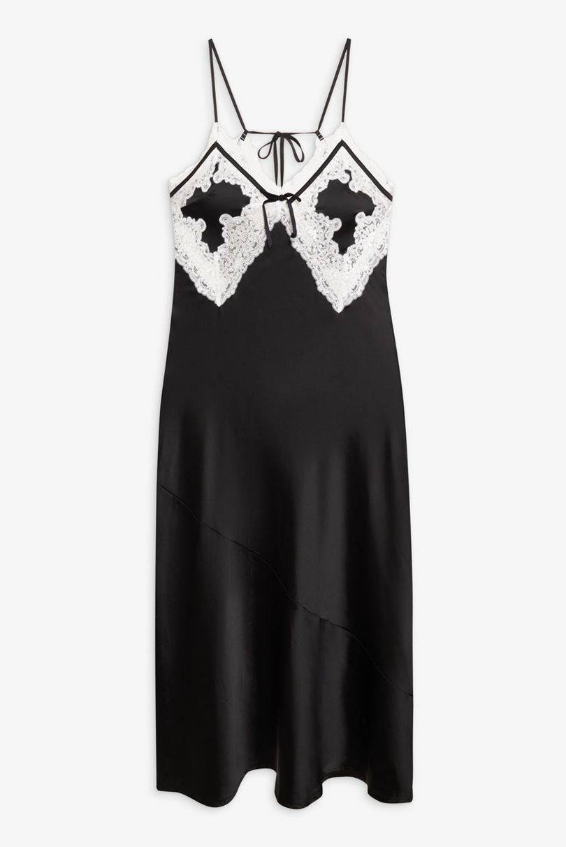 Black For Love & Lemons Maeve Slip Dress | US-PFQD26784