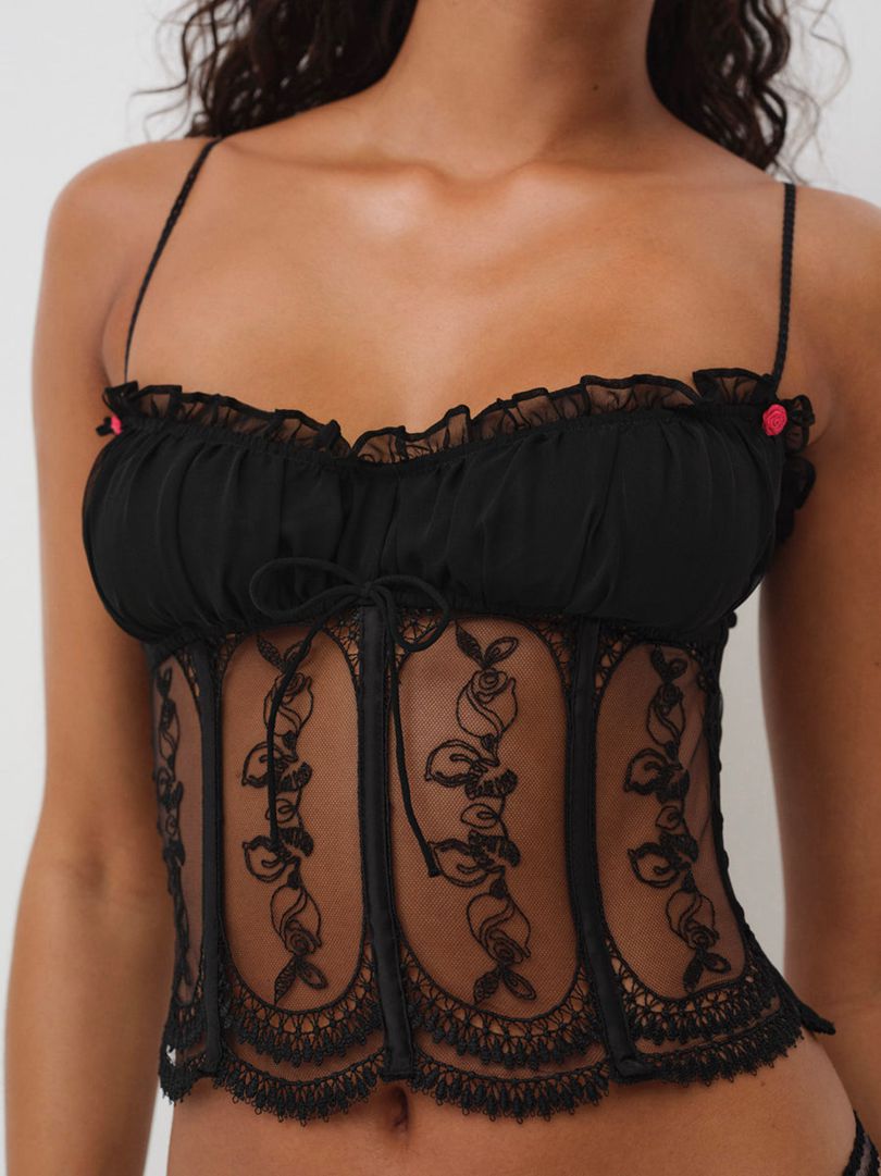 Black For Love & Lemons Roxanne Bustier | US-DLTA83042