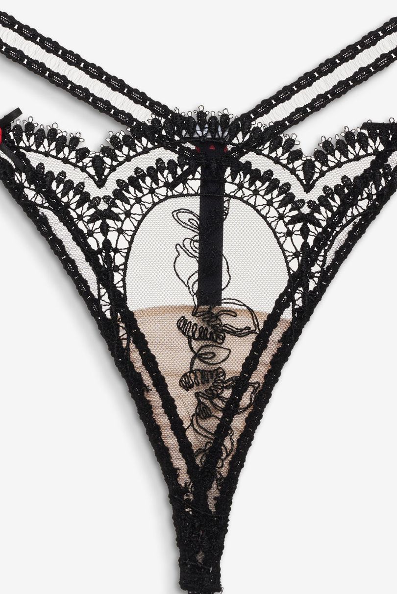 Black For Love & Lemons Roxanne Thong | US-OSAY71685