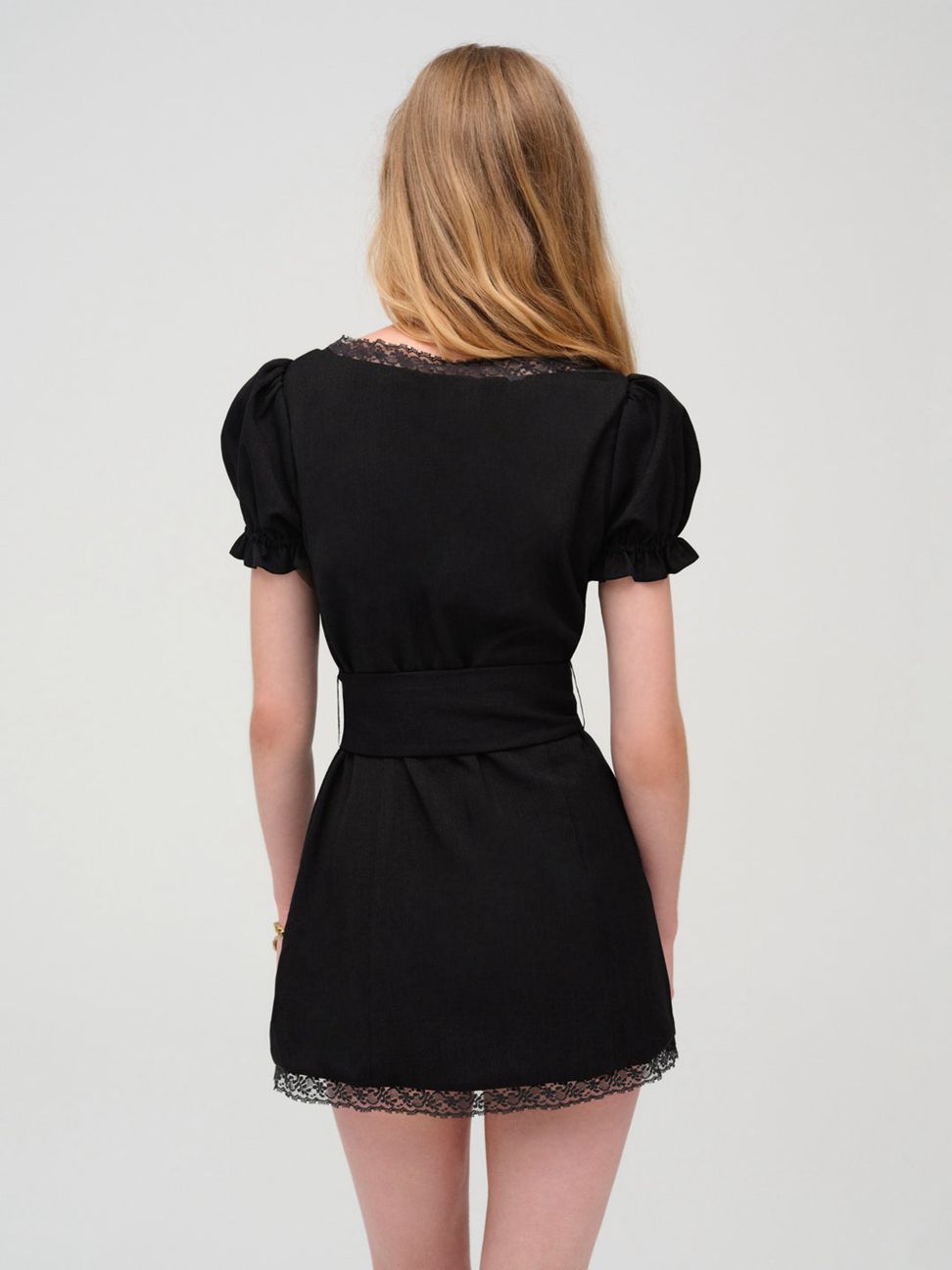 Black For Love & Lemons Shawna Mini Dress | US-GBPY65731