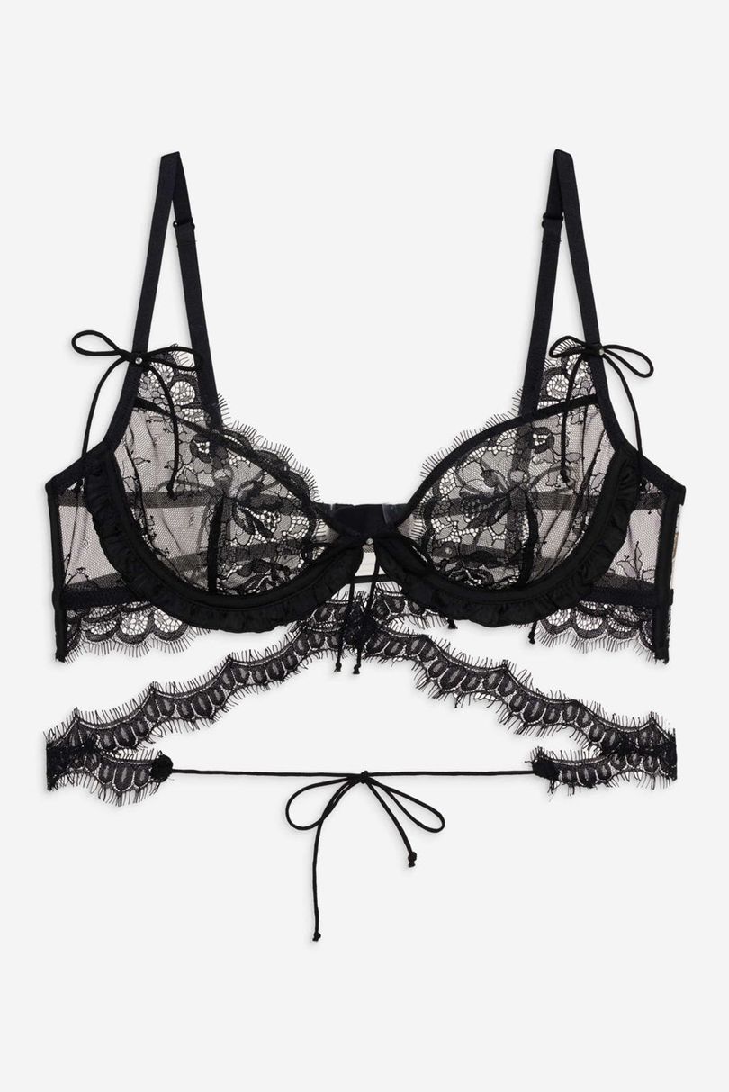 Black For Love & Lemons Sonja Underwire Bra | US-AEDR37049