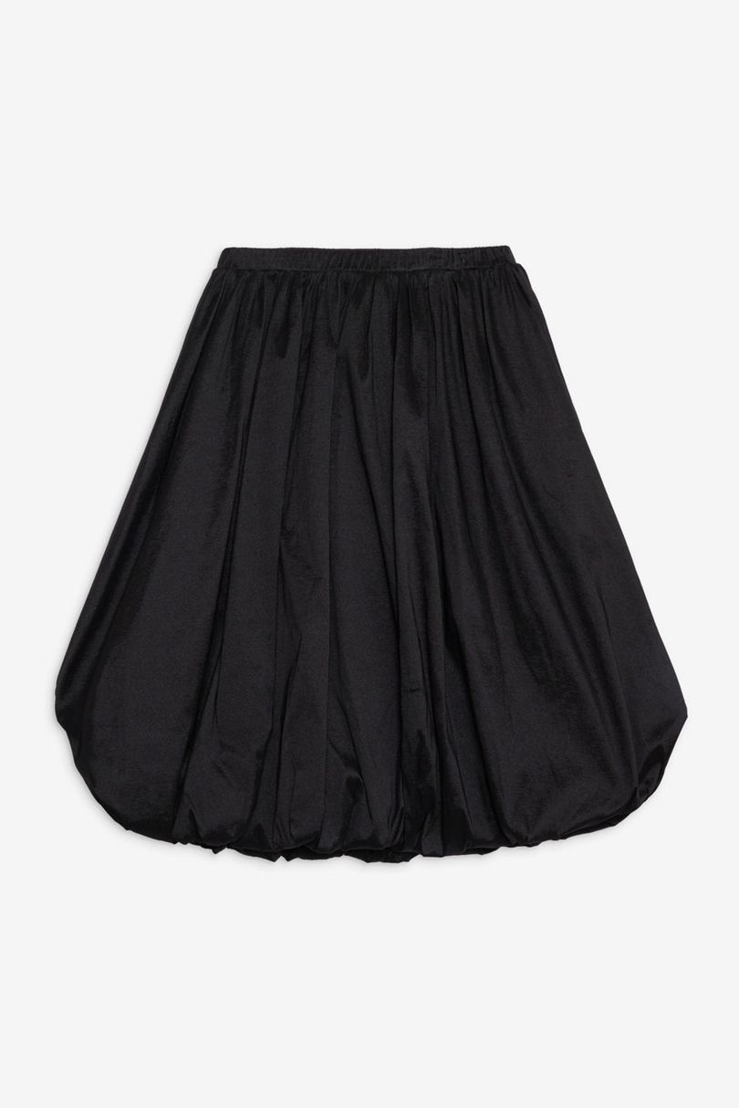 Black For Love & Lemons Waverley Midi Skirt | US-KAWH47961