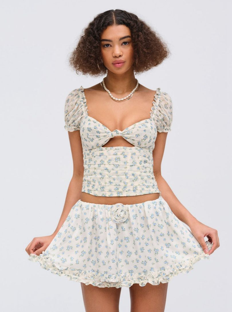 Blue For Love & Lemons Chateau Top | US-NYIL79854