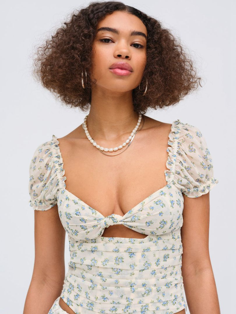 Blue For Love & Lemons Chateau Top | US-NYIL79854