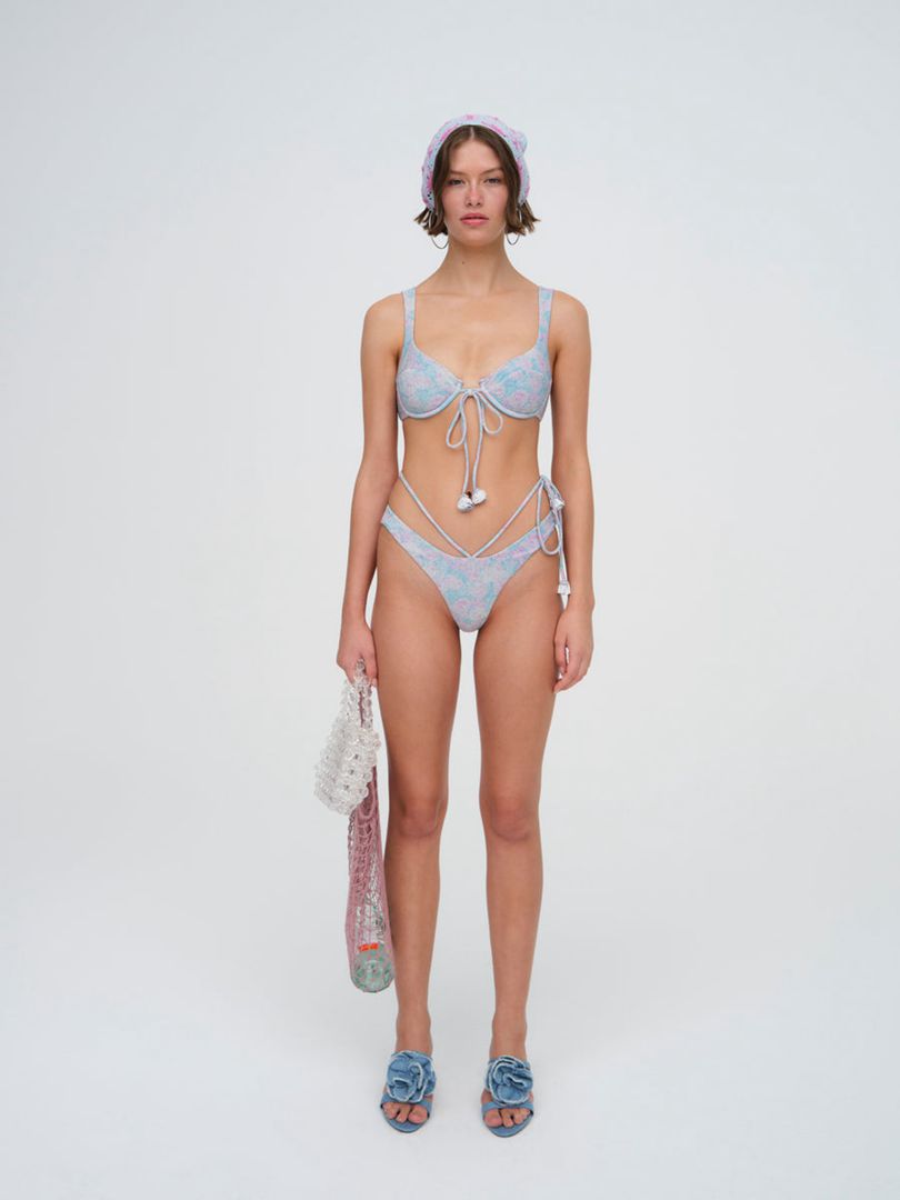 Blue For Love & Lemons Cole Bikini Bottom | US-WARY64970