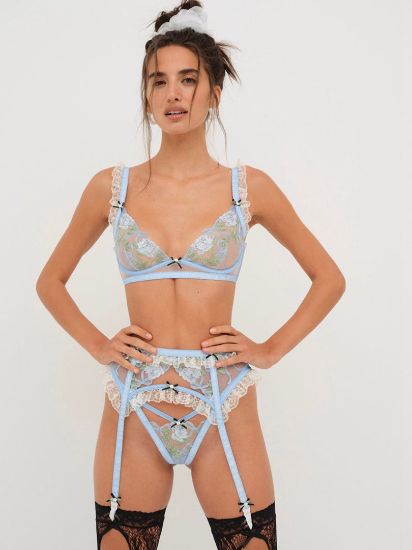 Blue For Love & Lemons Dawn Underwire Bra | US-MBRC73589