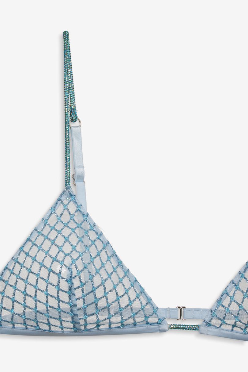 Blue For Love & Lemons Glitter Bralette | US-GHMA98254