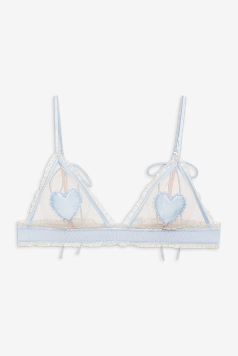 Blue For Love & Lemons Heart Applique Bralette | US-FXGR80947