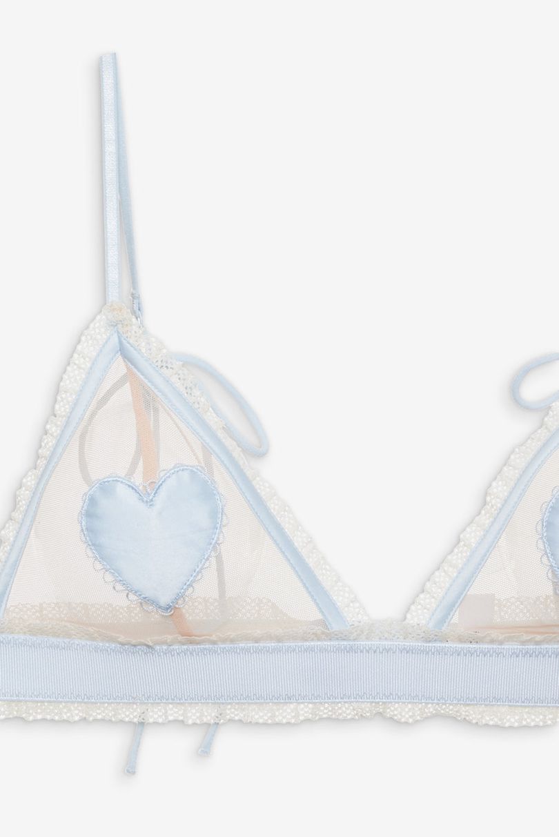 Blue For Love & Lemons Heart Applique Bralette | US-FXGR80947