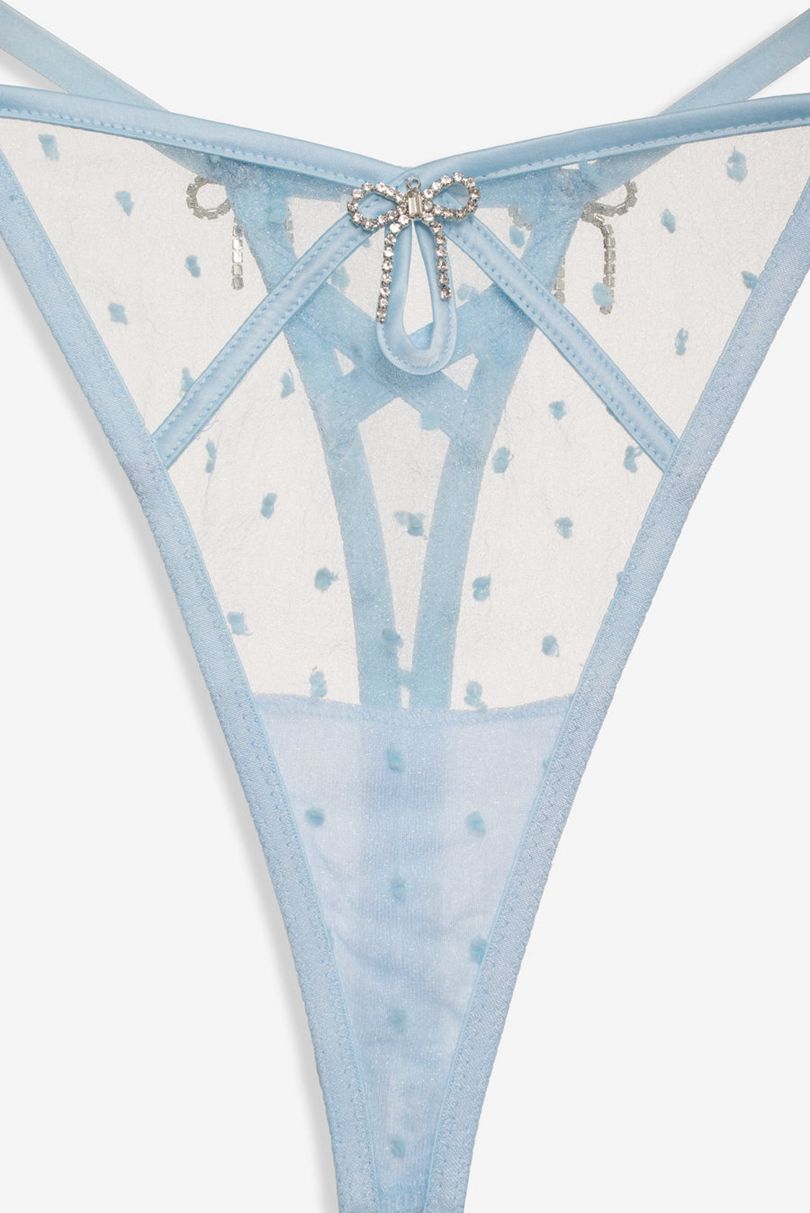 Blue For Love & Lemons Izzy Thong | US-TLVP57493