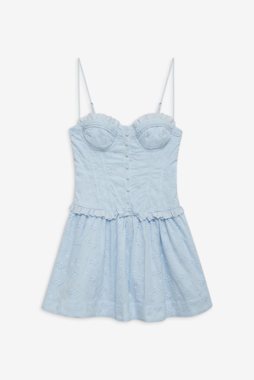 Blue For Love & Lemons Marlowe Mini Dress | US-PEXR2984