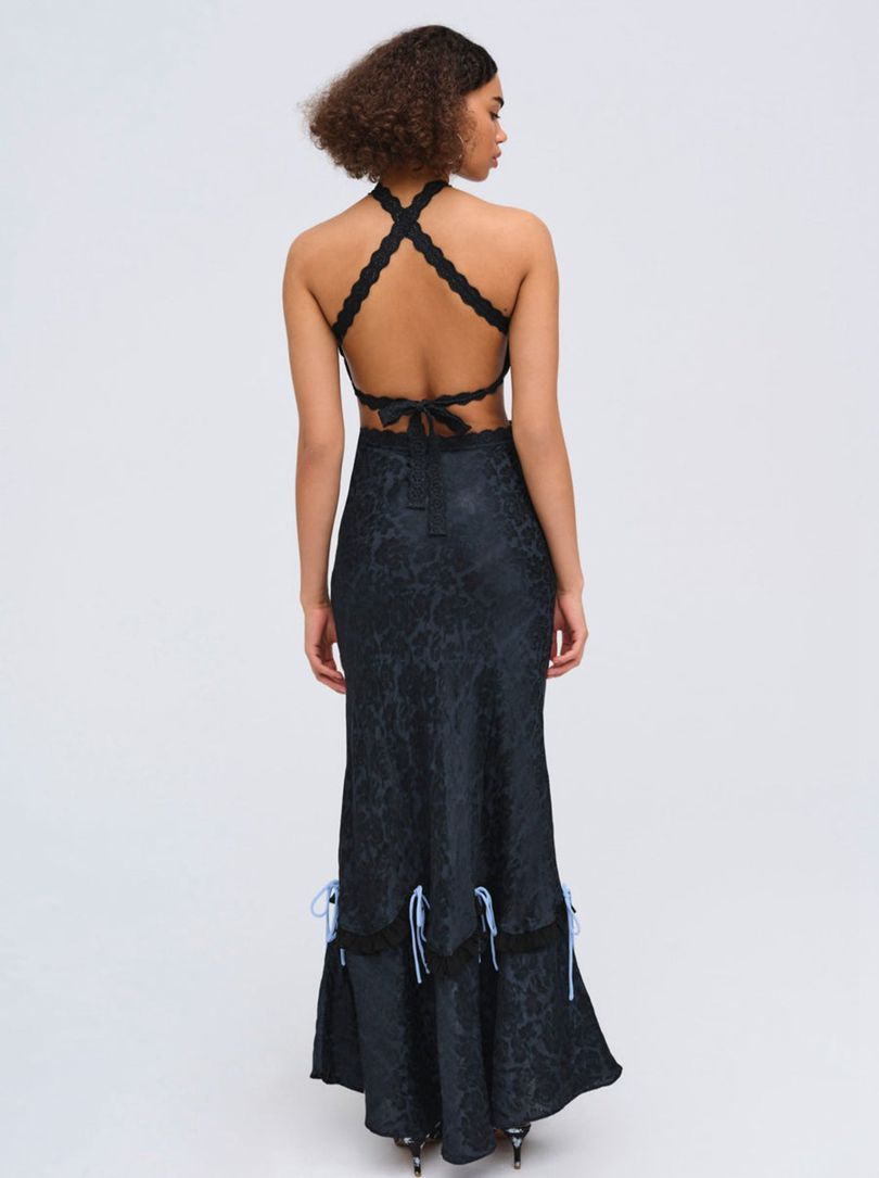 Blue For Love & Lemons Mathilde Maxi Dress | US-PTQW84710