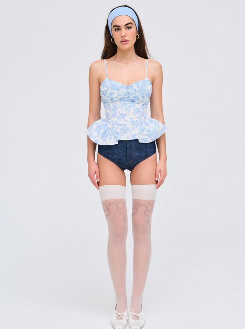 Blue For Love & Lemons Oliver Top | US-IELR37805