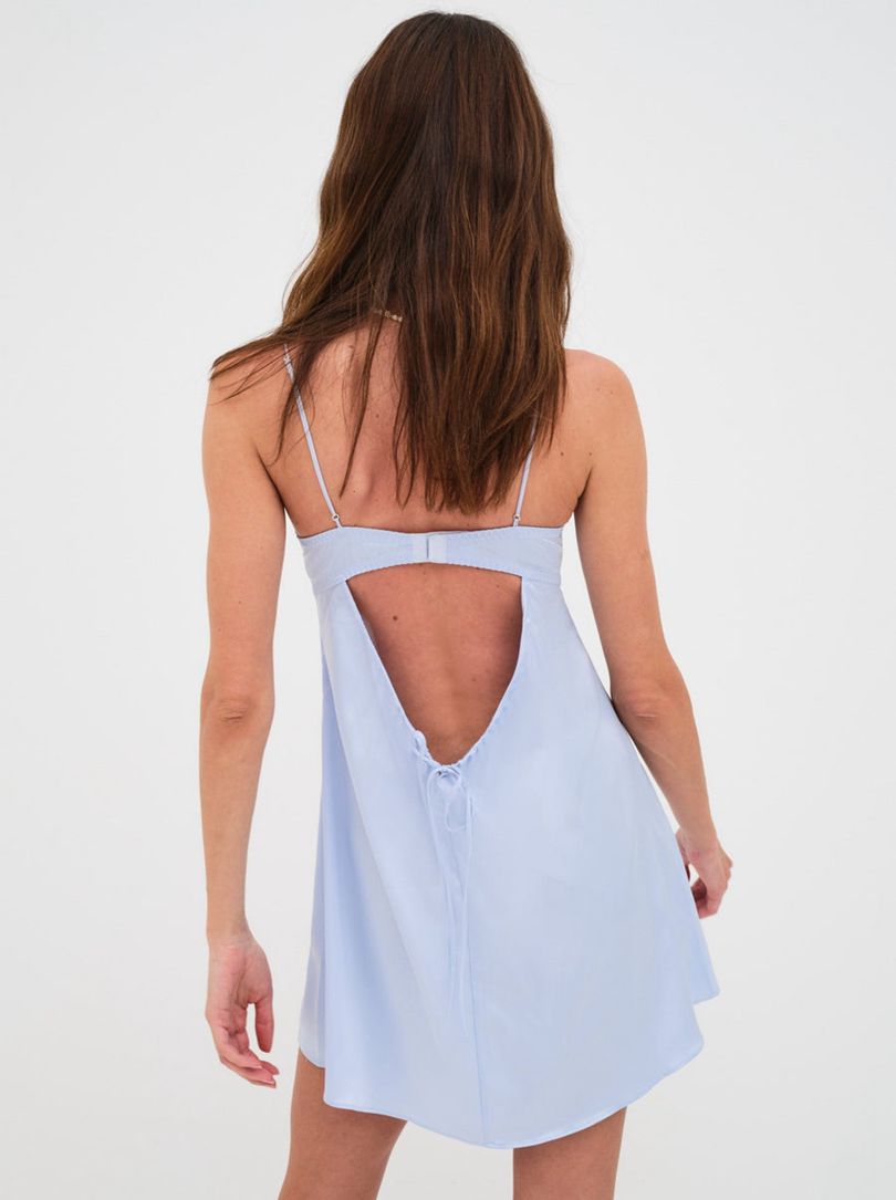 Blue For Love & Lemons Paloma Slip Dress | US-ZTQH83752