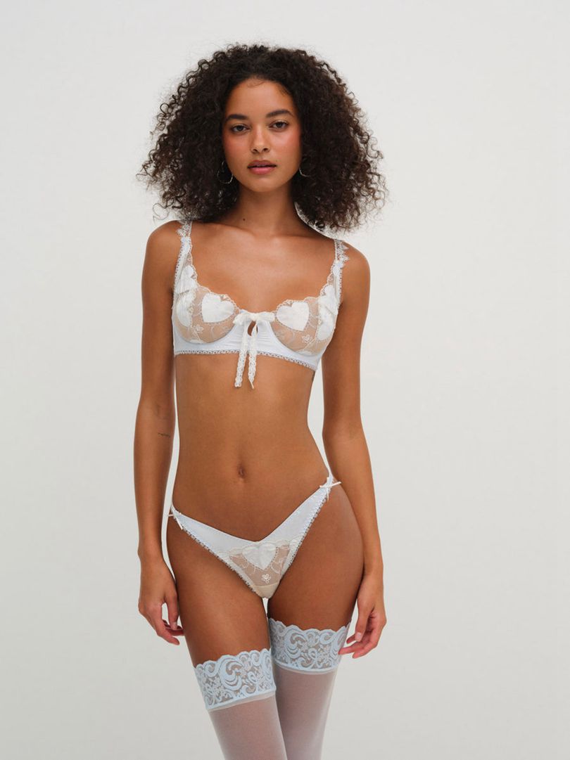 Blue For Love & Lemons Pure Heart Underwire Bra | US-NPVI13974