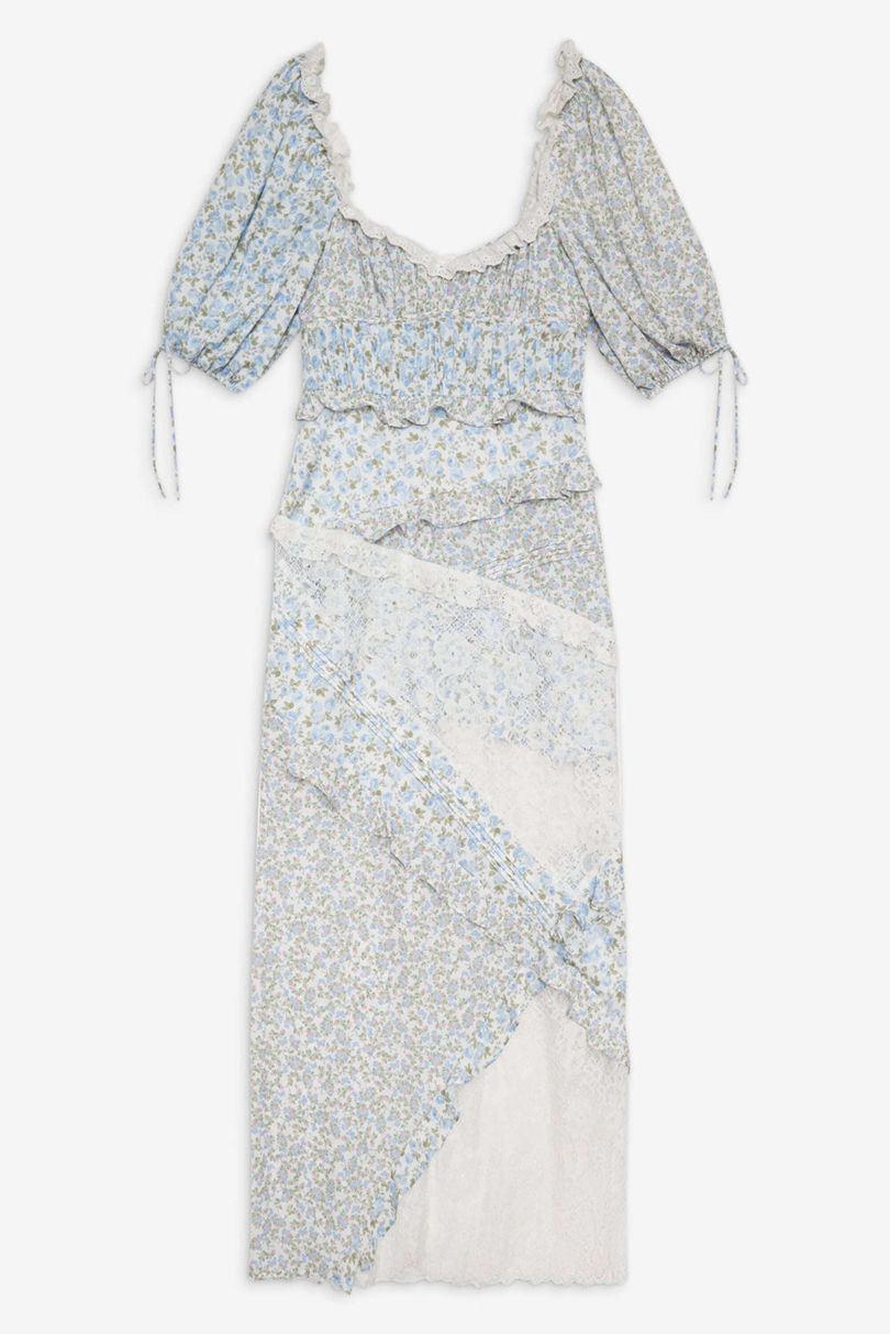 Blue For Love & Lemons Riley Maxi Dress | US-YEUM10286