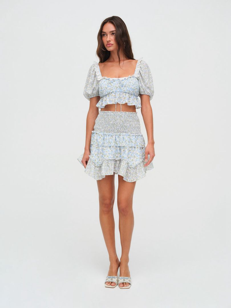 Blue For Love & Lemons Riley Skirt | US-BINO6475