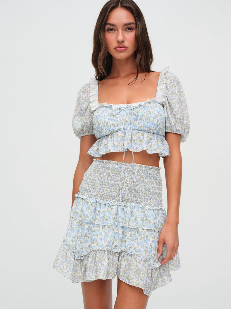 Blue For Love & Lemons Riley Skirt | US-BINO6475