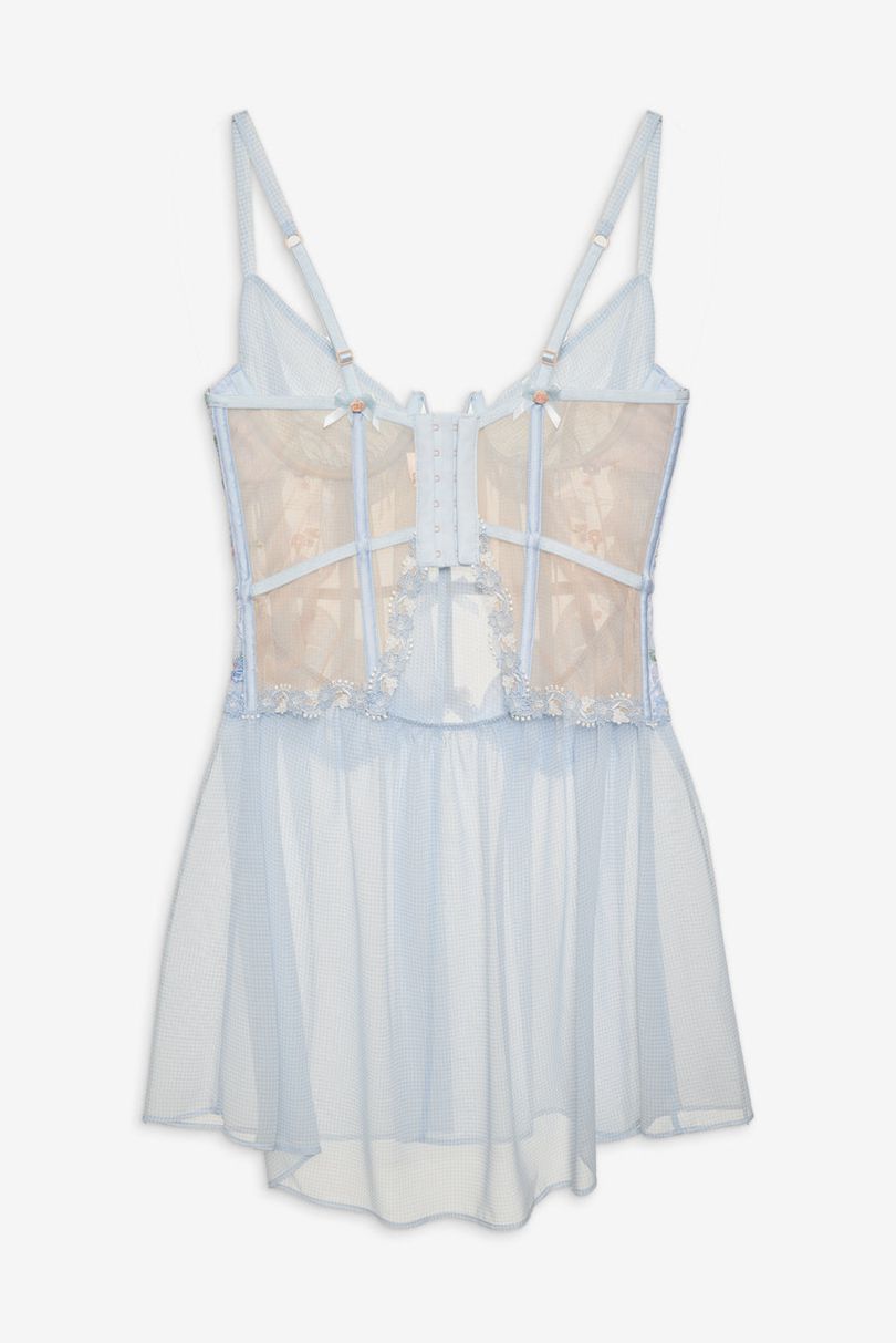 Blue For Love & Lemons Scottie Slip Dress | US-QOWU9647