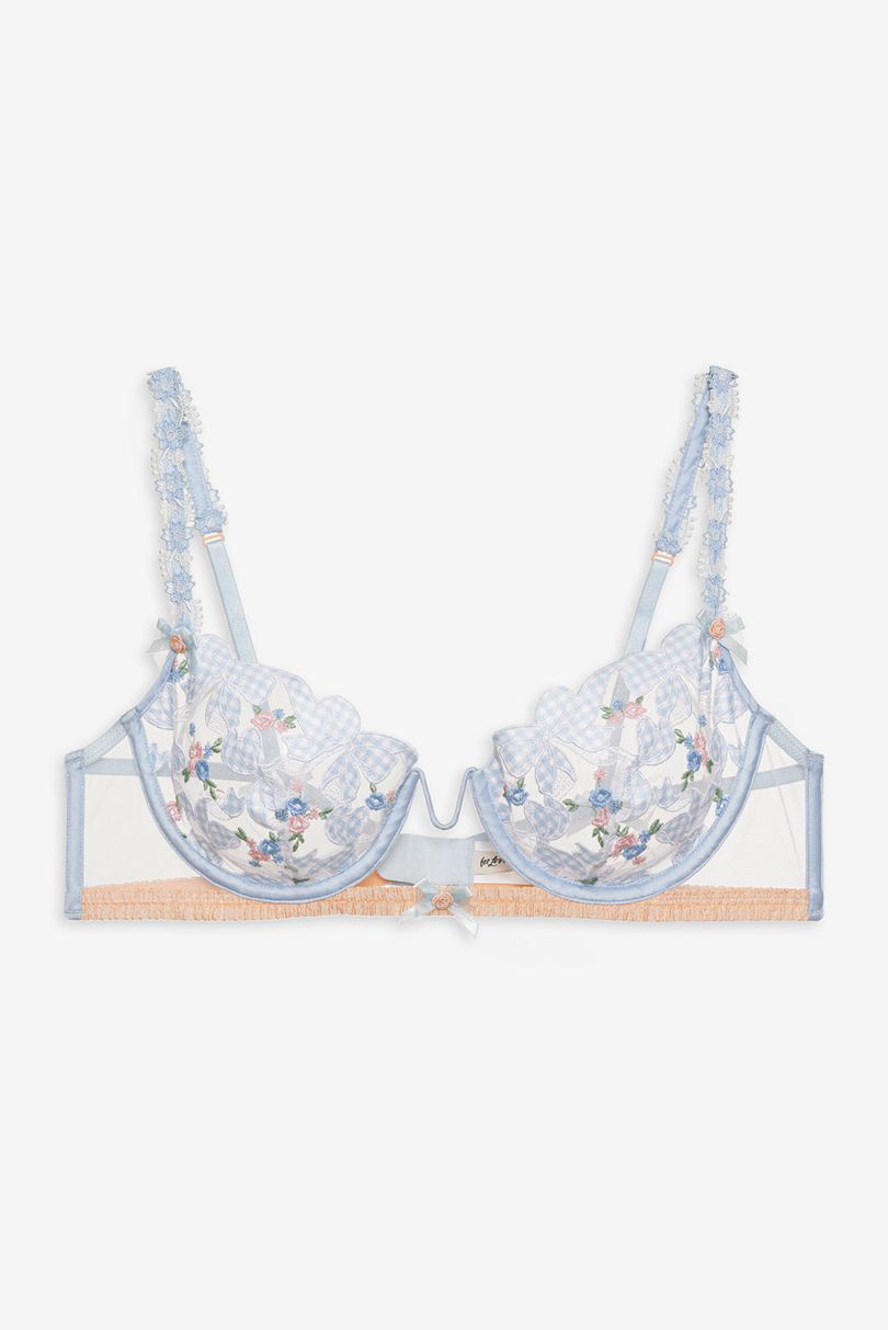 Blue For Love & Lemons Scottie Underwire Bra | US-QSTU56809