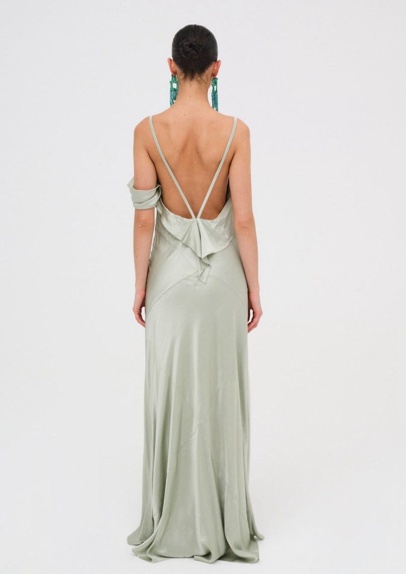 Green For Love & Lemons Jewel Maxi Dress | US-YAGO57869