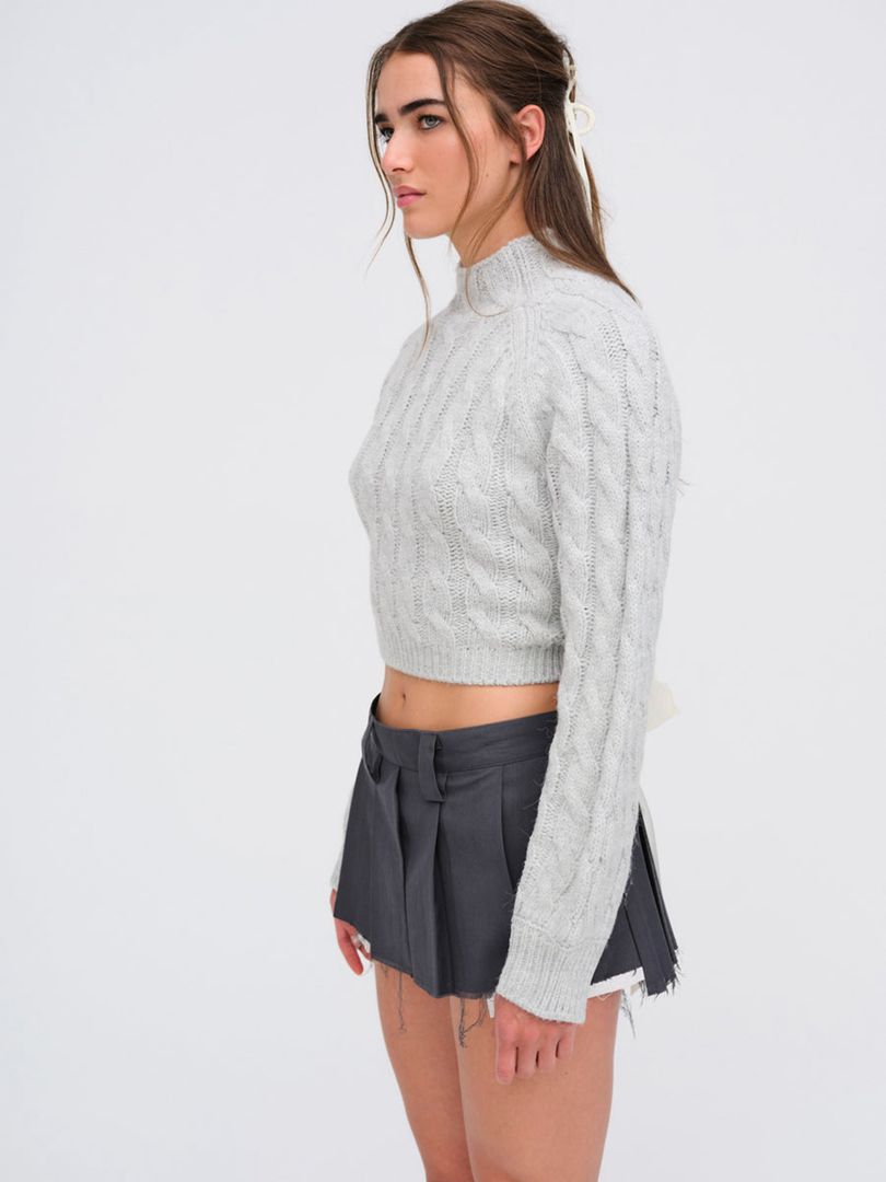 Grey For Love & Lemons Lise Chunky Sweater | US-DCAF72934