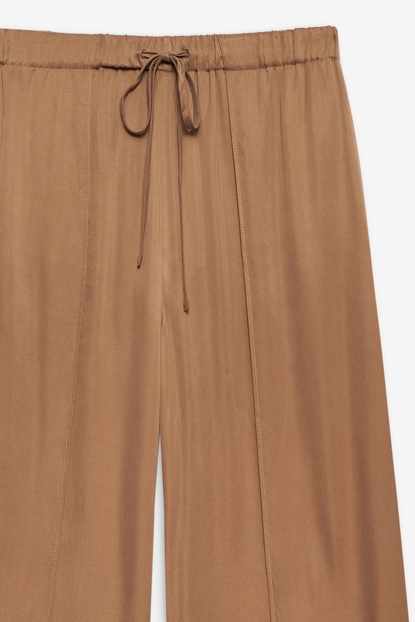 Neutral For Love & Lemons Clarabell Wide-Leg Pants | US-MWNU31698