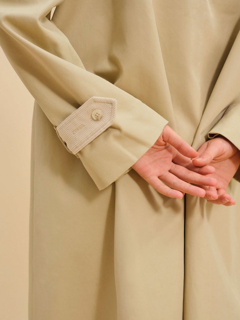 Neutral For Love & Lemons Gabardine Trench Coat | US-KWPF19285