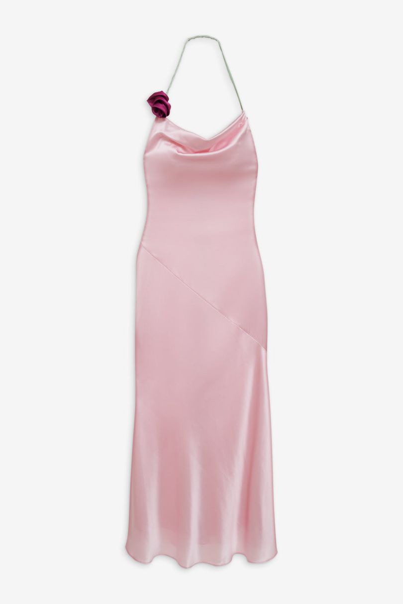 Pink For Love & Lemons Brigette Gown Maxi Dress | US-SHGY97284