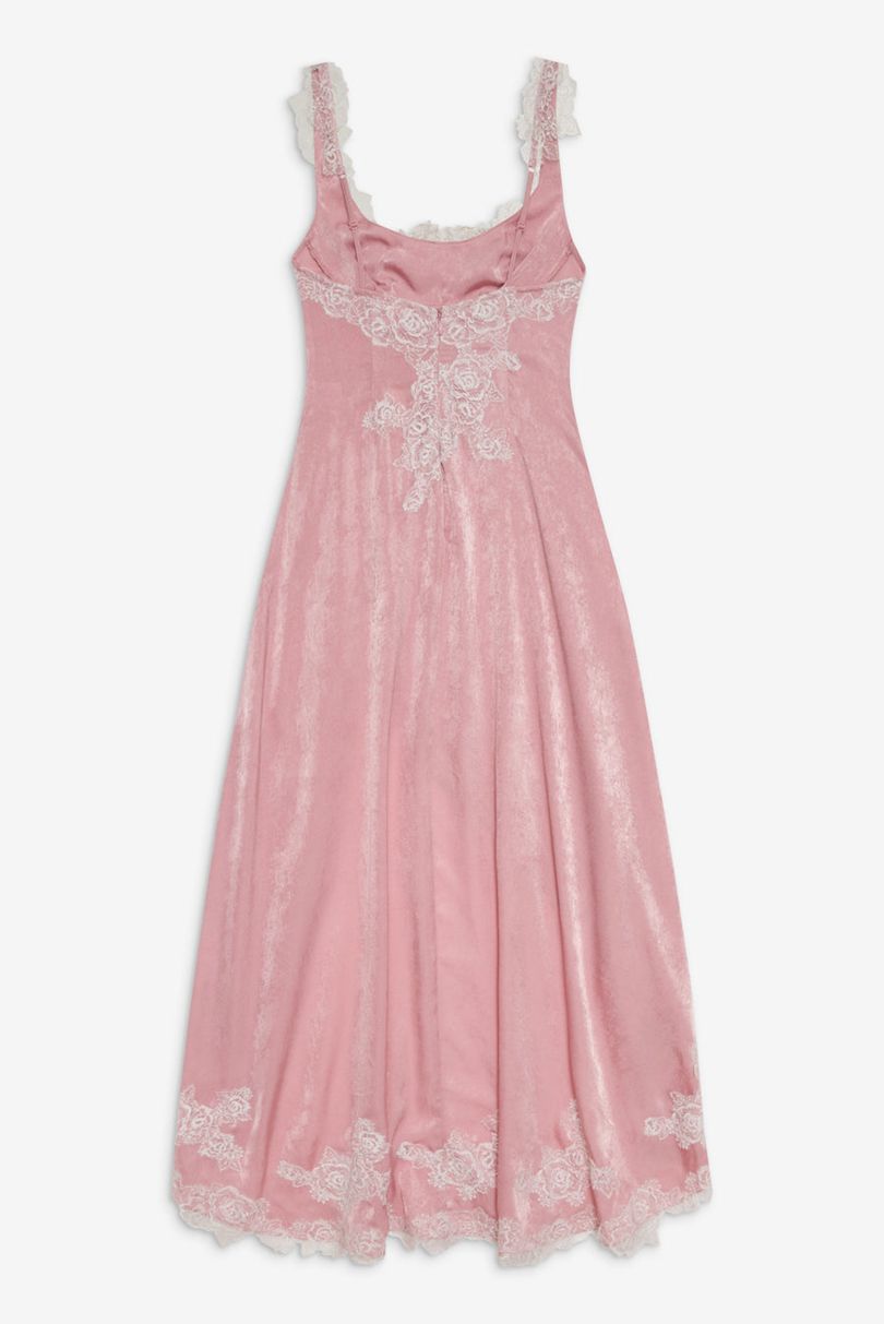 Pink For Love & Lemons Clemence Maxi Dress | US-QKUP82405