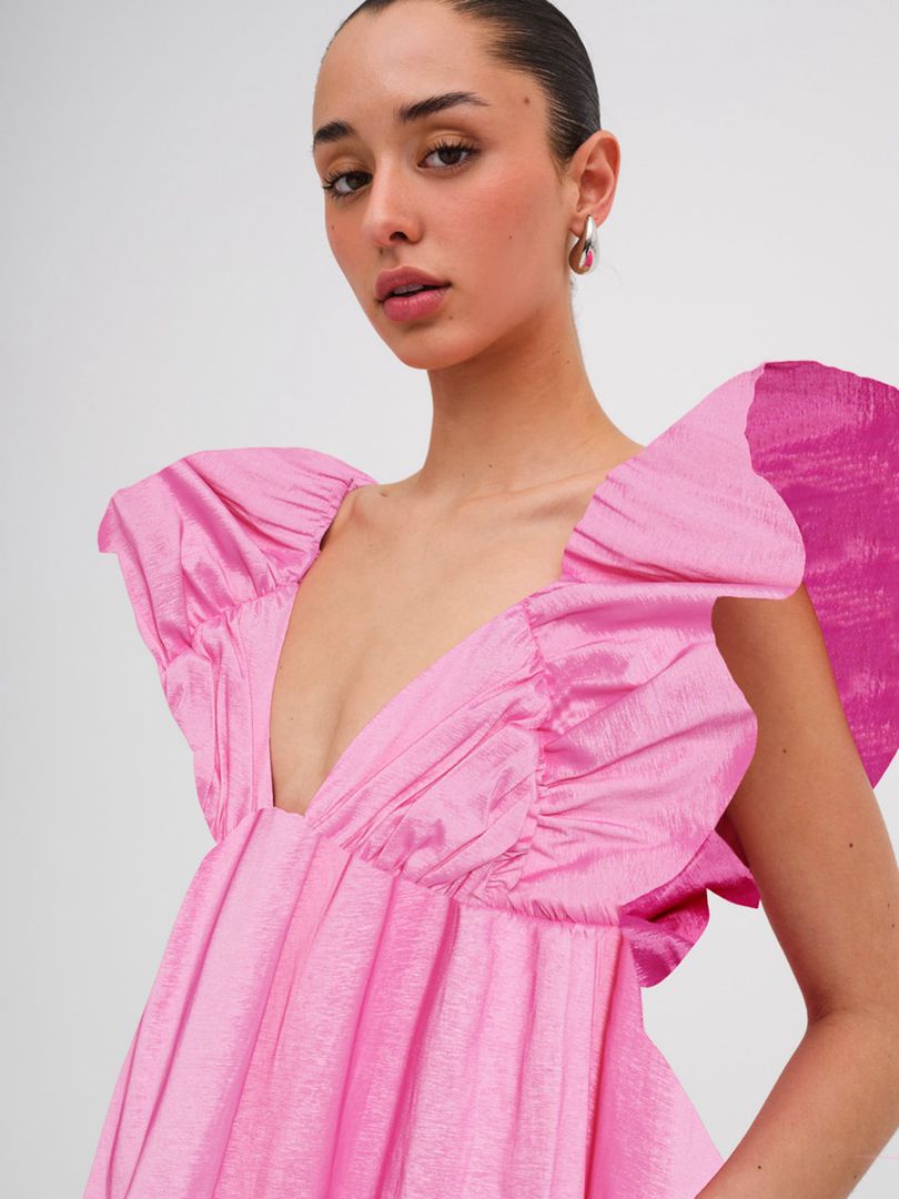 Pink For Love & Lemons Clementine Mini Dress | US-XHUF30974