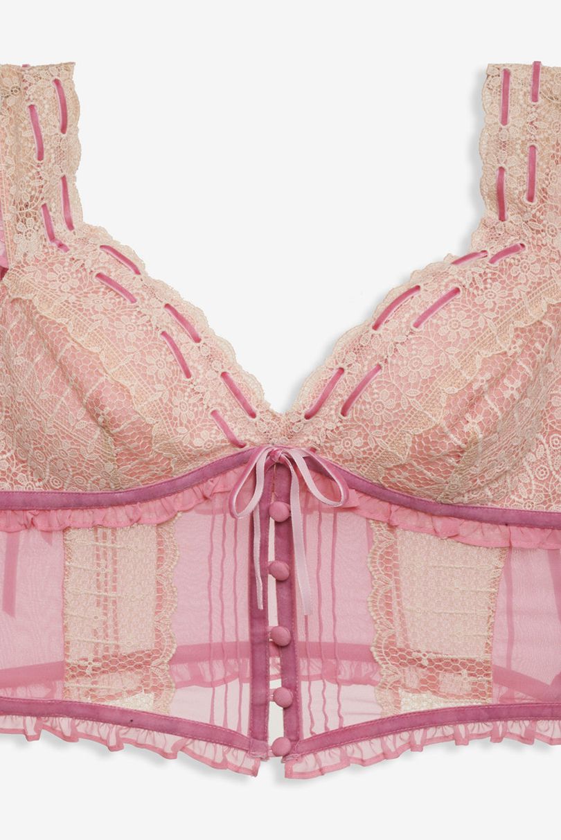 Pink For Love & Lemons Dauphine Bustier | US-XNTF30694