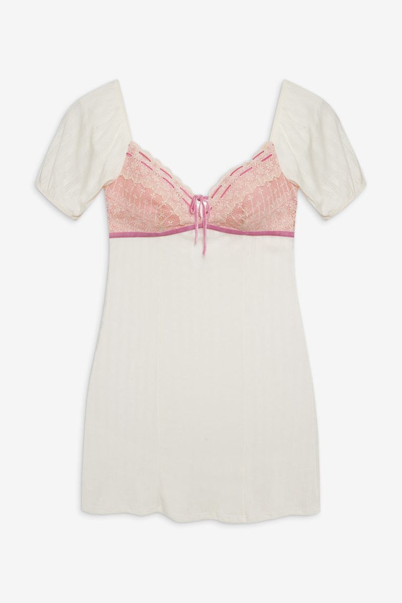 Pink For Love & Lemons Dauphine Slip Dress | US-VBXF34987