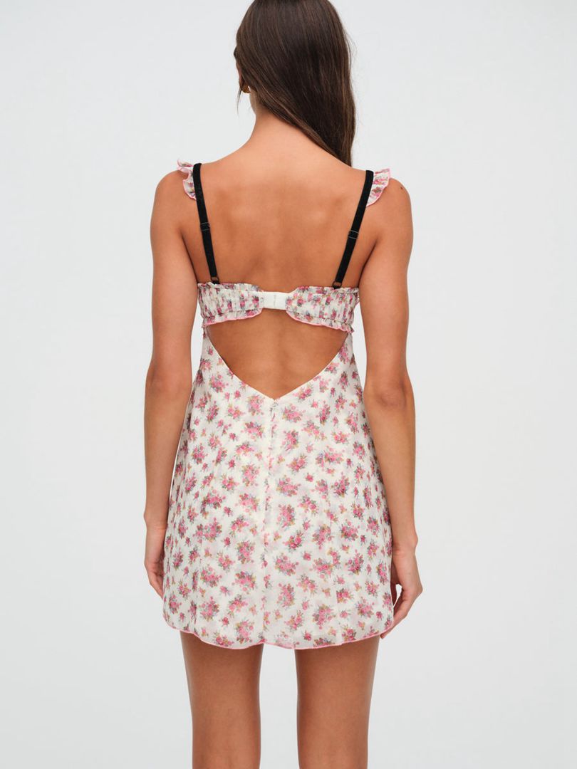 Pink For Love & Lemons Edith Mini Dress | US-JMAP84705