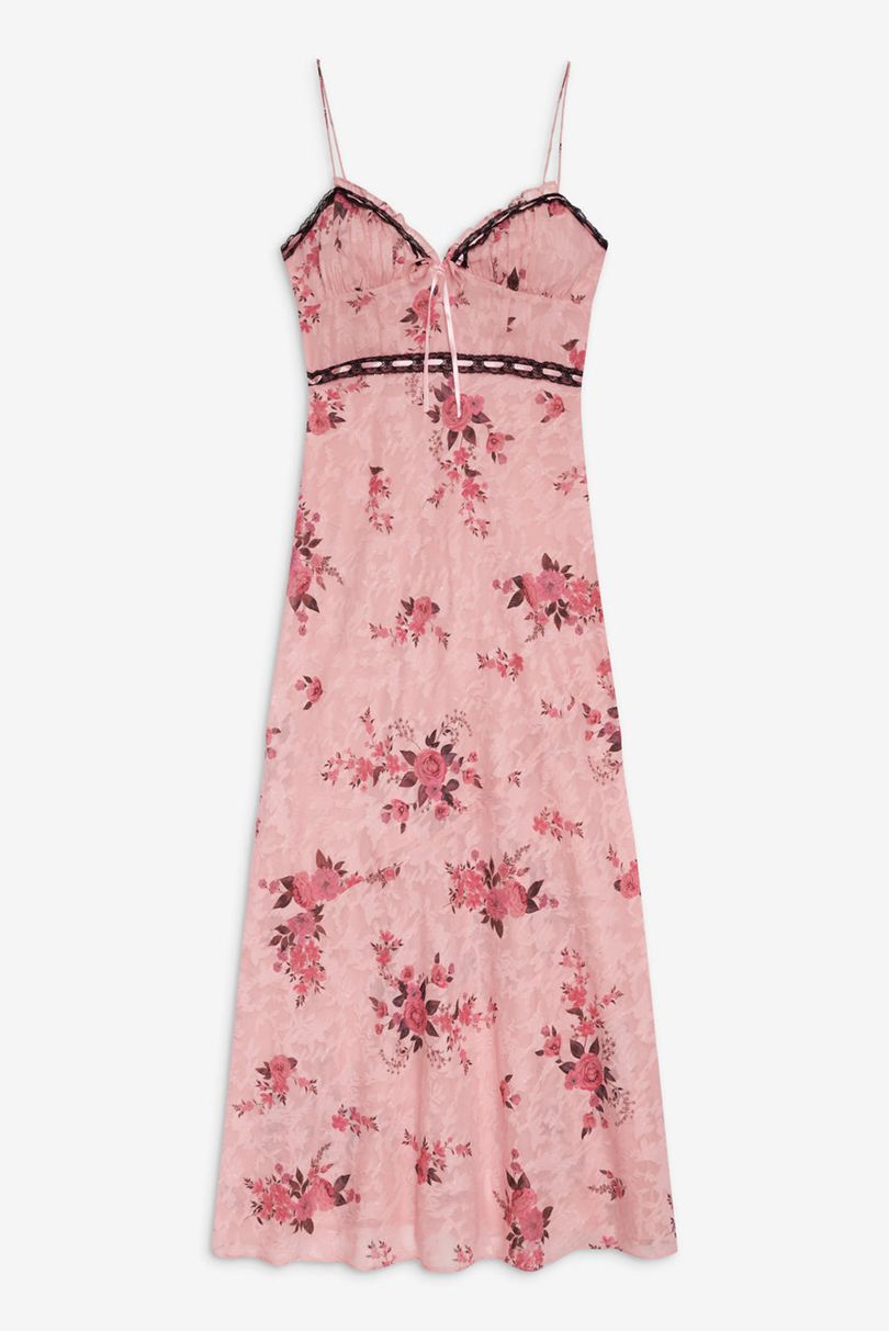 Pink For Love & Lemons Guinevere Maxi Dress | US-VDXN92583