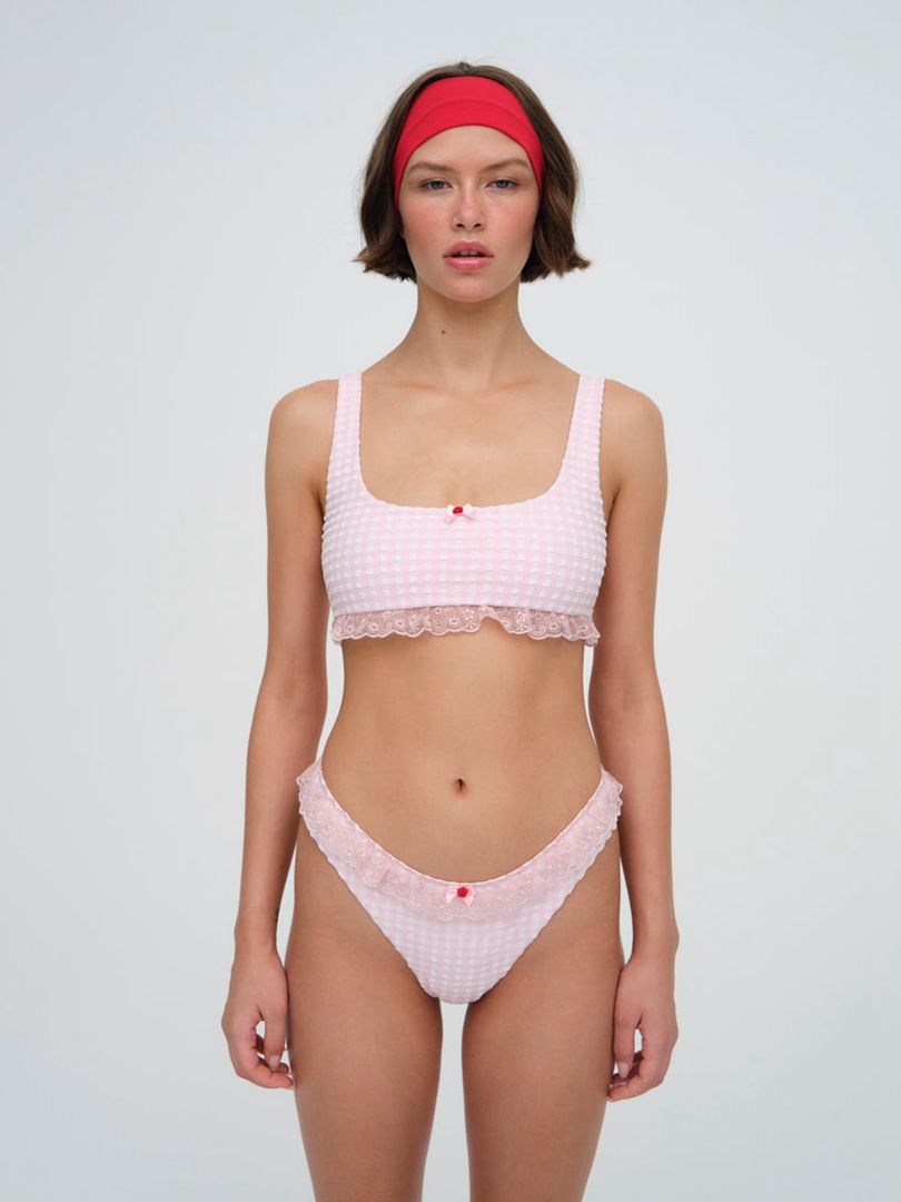 Pink For Love & Lemons Haiden Bikini Bottom | US-IGYZ1597