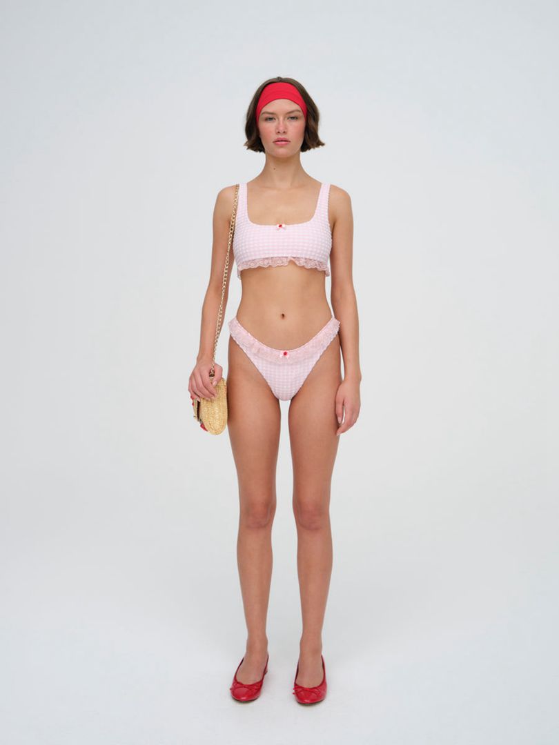 Pink For Love & Lemons Haiden Bikini Bottom | US-IGYZ1597