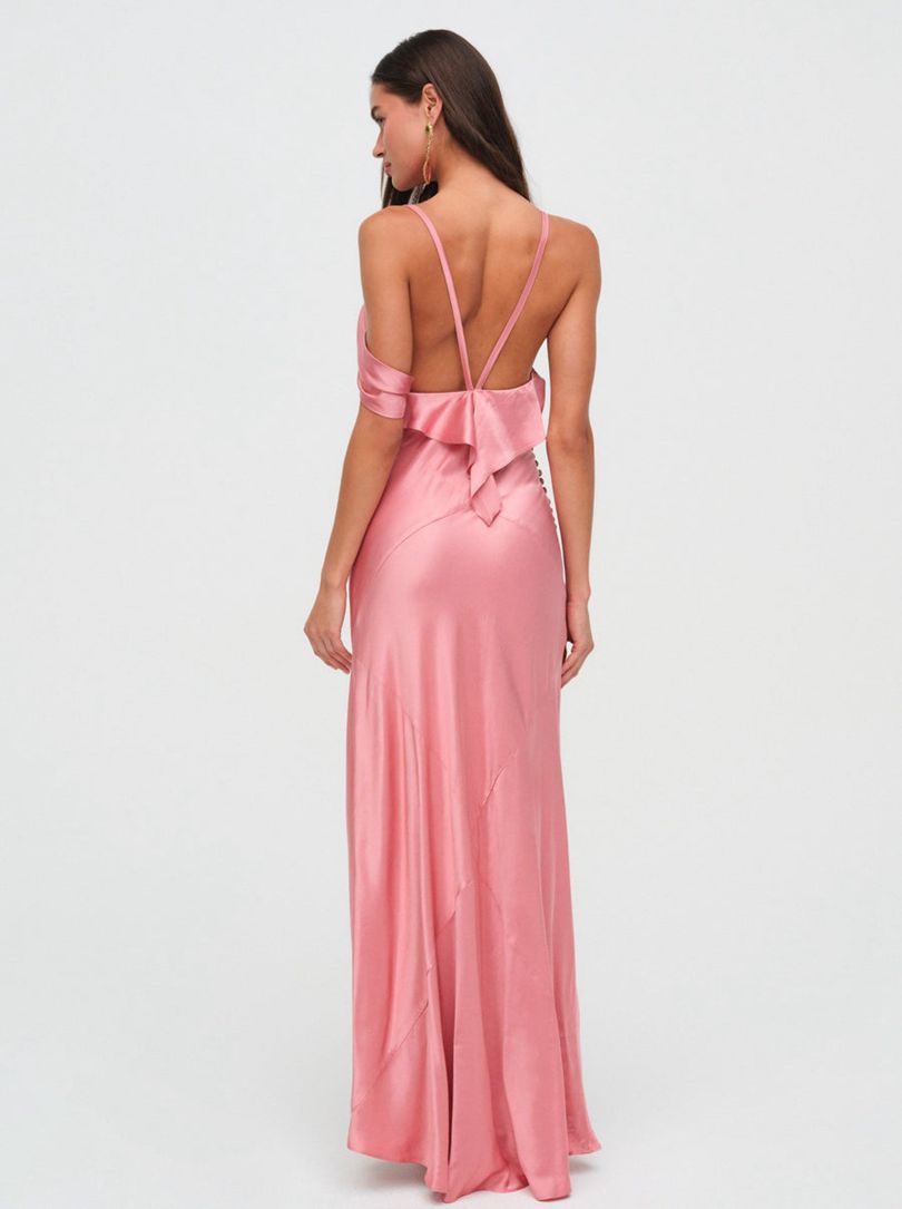 Pink For Love & Lemons Jewel Maxi Dress | US-TWIE23507